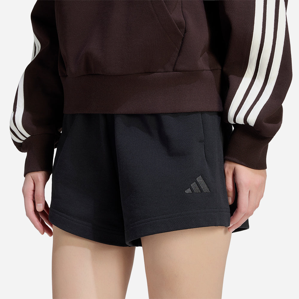 Quần Ngắn Thời Trang Nữ Adidas Kit Small Logo - Đỏ - Supersports Vietnam