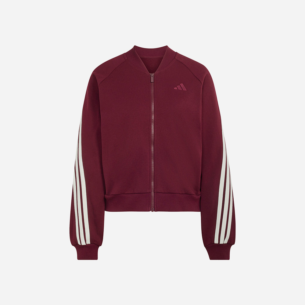 Áo Khoác Nữ Adidas Kit 3-Stripes Bomber - Đỏ - Supersports Vietnam