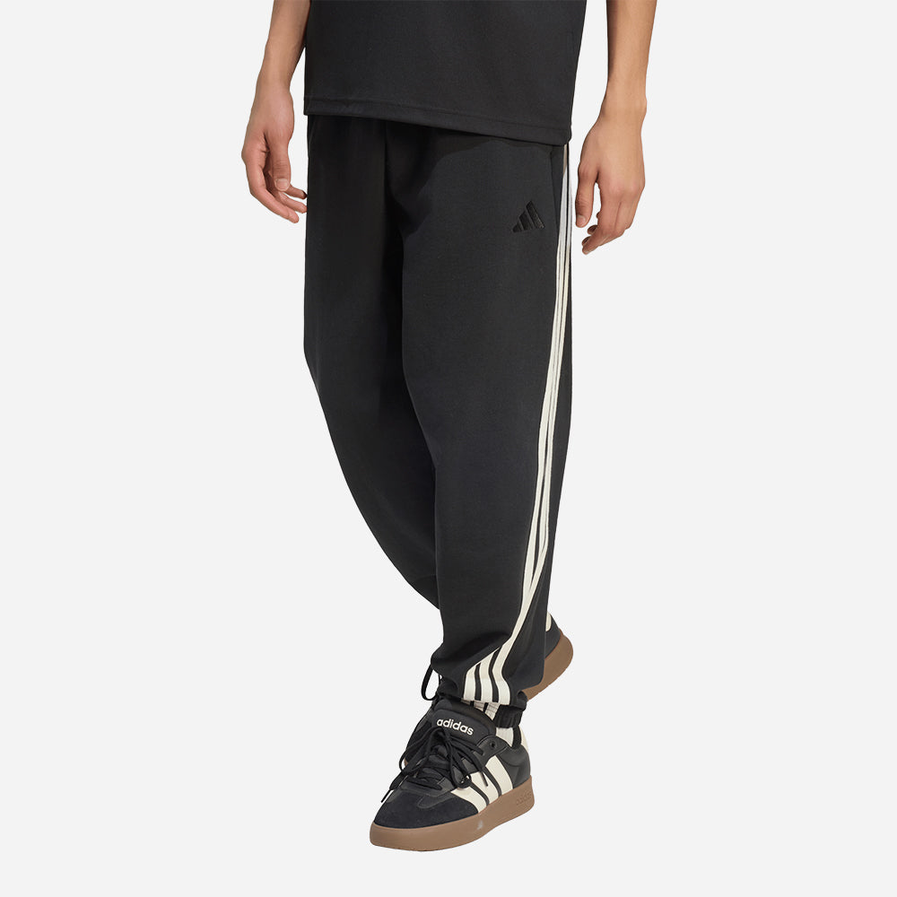 Quần Dài Thể Thao Nam Adidas Kit 3-Stripes Regular Cuffed - Đen - Supersports Vietnam