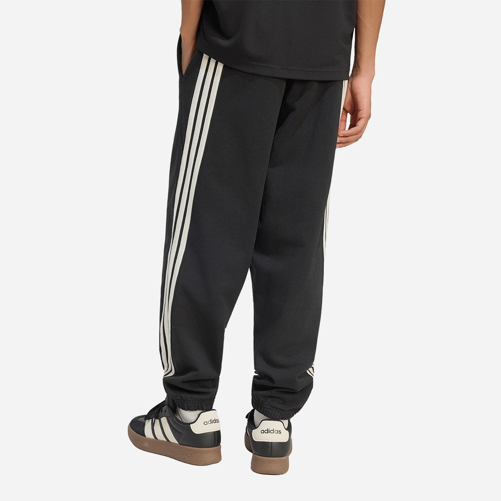Quần Dài Thể Thao Nam Adidas Kit 3-Stripes Regular Cuffed - Đen - Supersports Vietnam