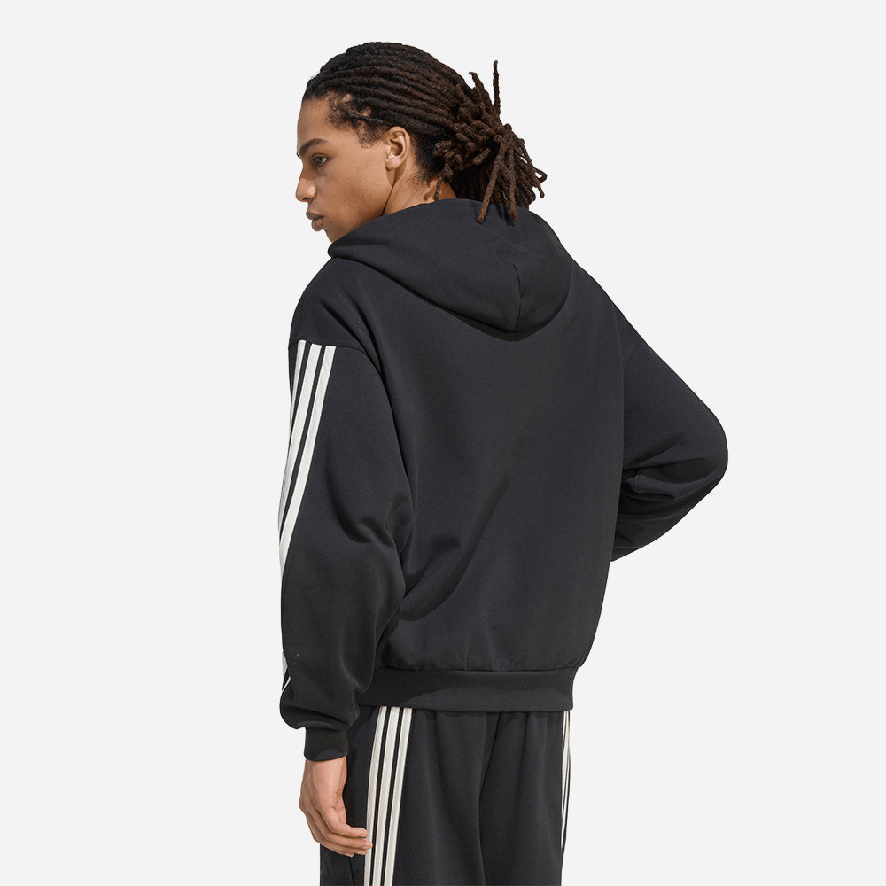 Áo Khoác Nam Adidas Kit 3-Stripes Full-Zip - Đen - Supersports Vietnam