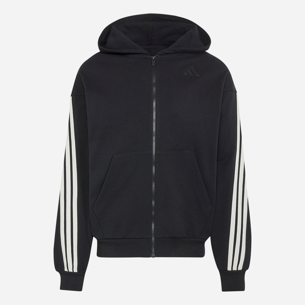 Áo Khoác Nam Adidas Kit 3-Stripes Full-Zip - Đen - Supersports Vietnam