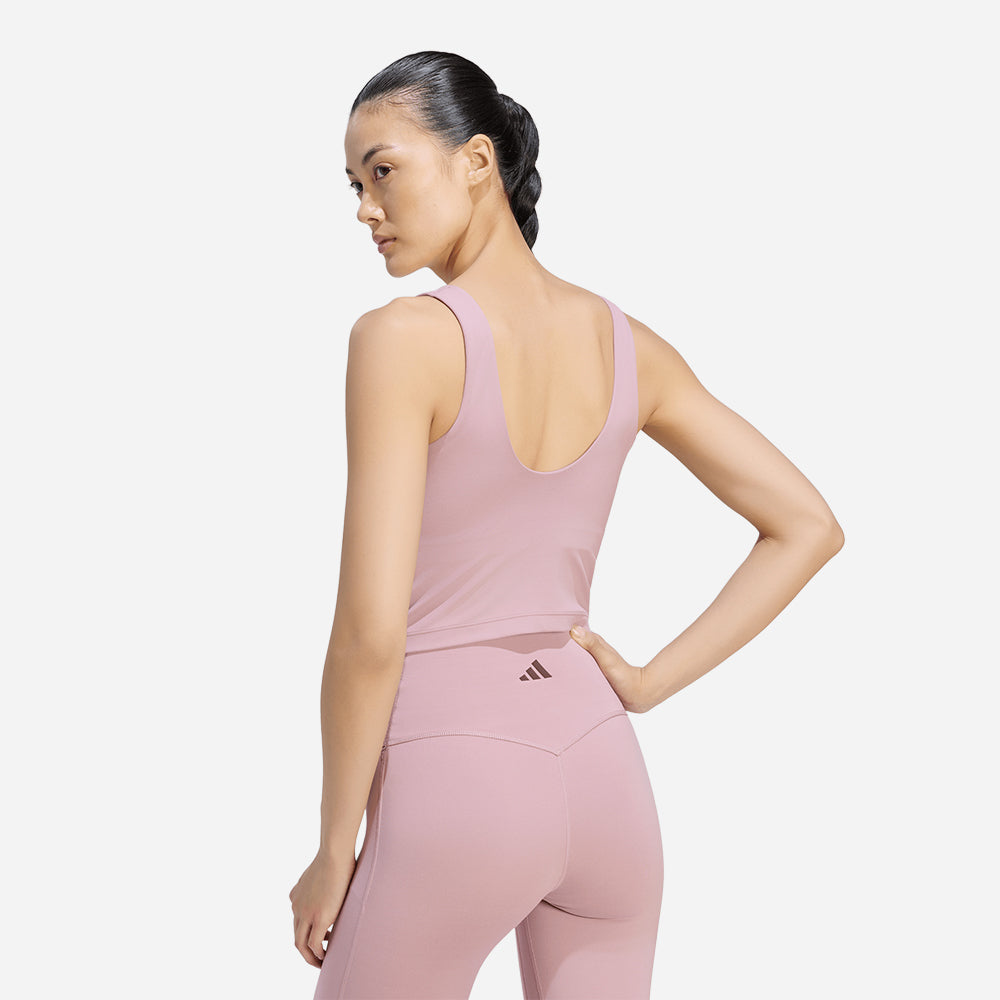 Áo Ba Lỗ Nữ Adidas 3 Stripes Studio - Hồng - Supersports Vietnam