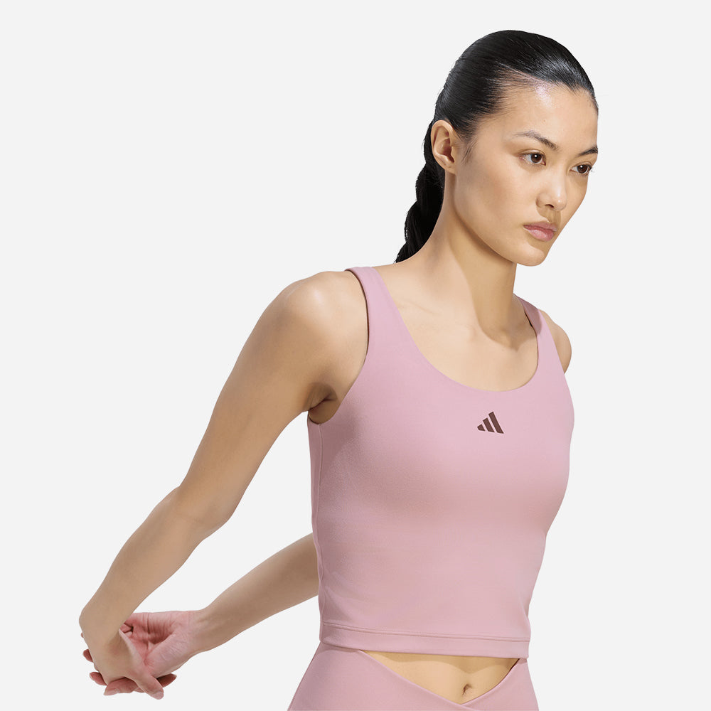 Áo Ba Lỗ Nữ Adidas 3 Stripes Studio - Hồng - Supersports Vietnam