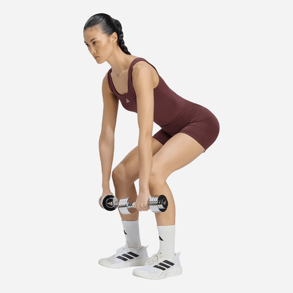 Quần Ngắn Thể Thao Nữ Adidas 3 Stripes Studio All Me Booty - Đỏ - Supersports Vietnam
