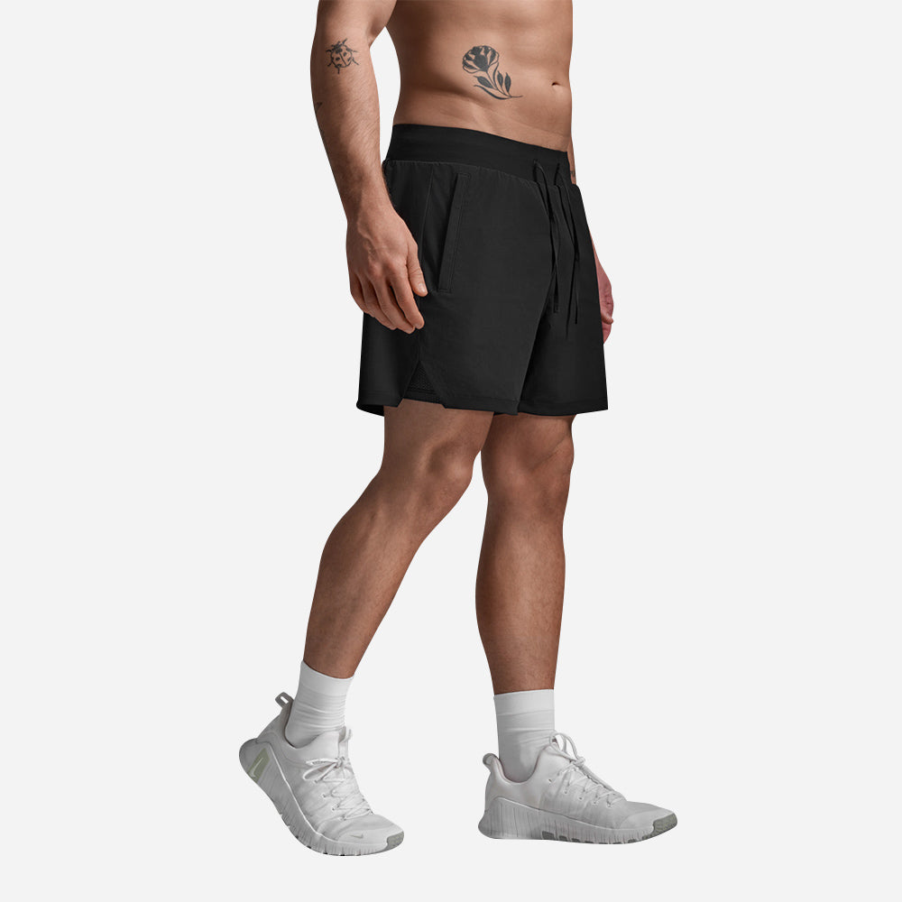 Quần Ngắn Thể Thao Nam 2XU Motion 2-In-1 5 Inch - Đen - Supersports Vietnam