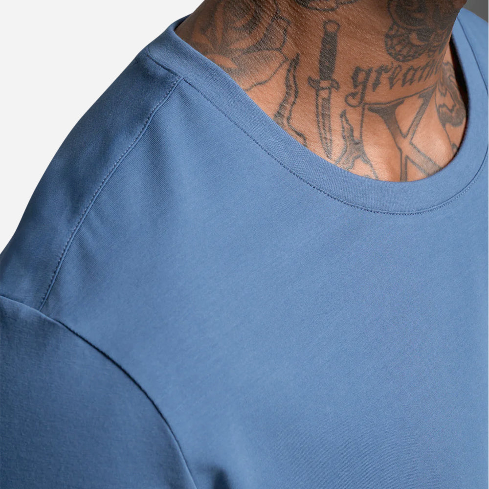 Áo Thun Nam 2XU Motion Cotton Flex - Xanh Dương - Supersports Vietnam