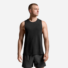 Áo Ba Lỗ Nam 2XU Motion Cotton Flex - Đen - Supersports Vietnam