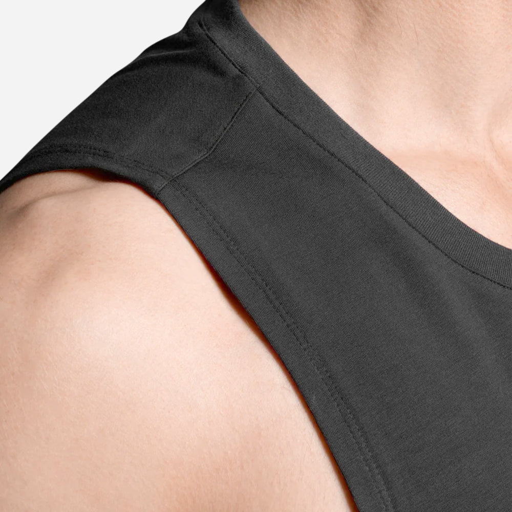 Áo Ba Lỗ Nam 2XU Motion Cotton Flex - Đen - Supersports Vietnam