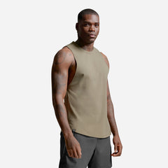 Áo Ba Lỗ Nam 2XU Motion Cotton Flex - Nâu - Supersports Vietnam