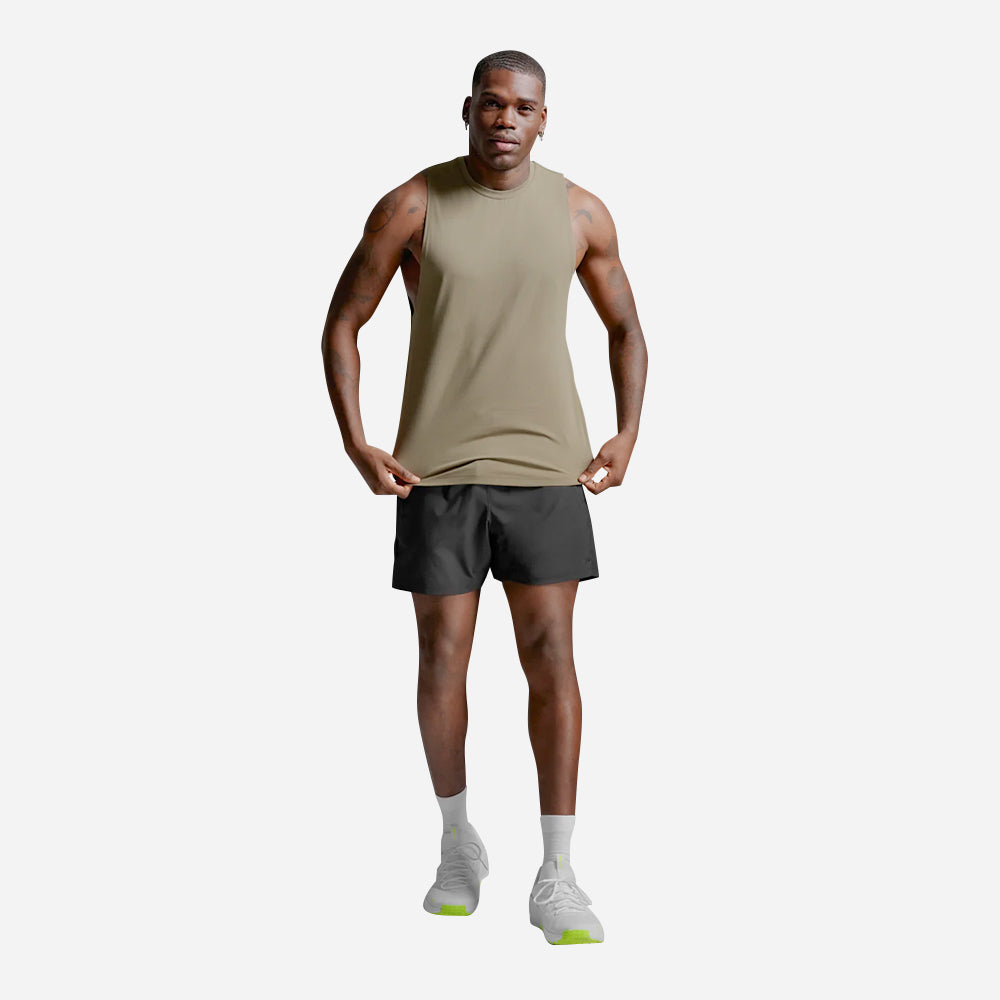 Áo Ba Lỗ Nam 2XU Motion Cotton Flex - Nâu - Supersports Vietnam