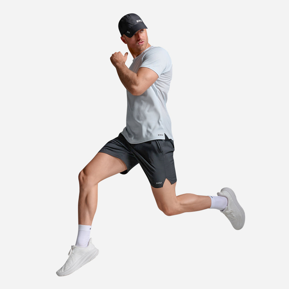 Áo Thun Nam 2XU Aero Mesh - Xanh Dương - Supersports Vietnam