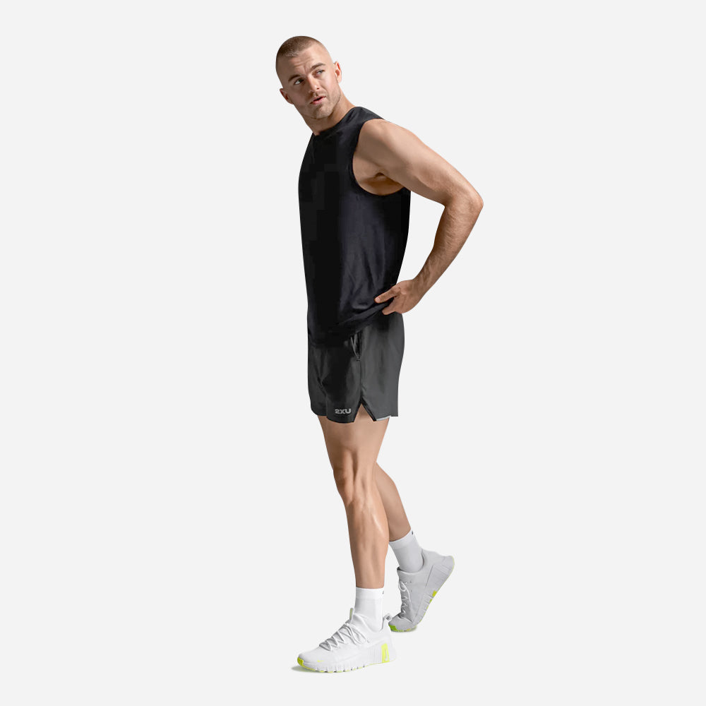 Áo Ba Lỗ Nam 2XU Signature Soft - Đen - Supersports Vietnam