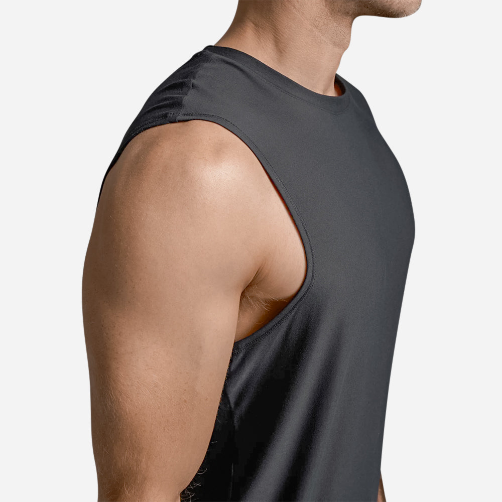 Áo Ba Lỗ Nam 2XU Signature Soft - Đen - Supersports Vietnam