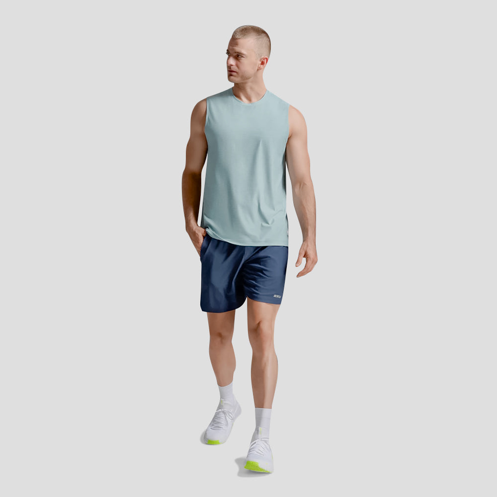 Áo Ba Lỗ Nam 2XU Signature Soft - Xanh Dương - Supersports Vietnam