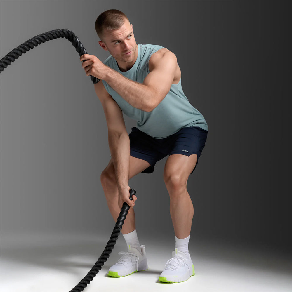 Áo Ba Lỗ Nam 2XU Signature Soft - Xanh Dương - Supersports Vietnam