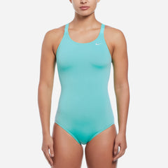 Women's Nike Swim Fastback Low Leg One One-Piece Swimsuit - Blue