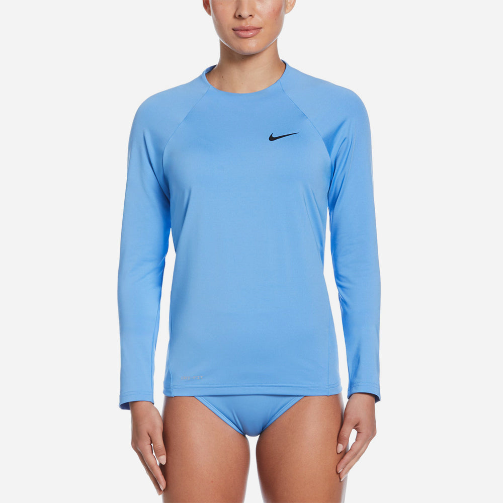 Áo Bơi Chống Nắng Nữ Nike Swim Long Sleeve Hydroguard - Xanh Dương - Supersports Vietnam