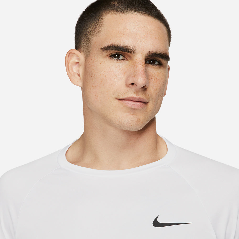 Áo Bơi Chống Nắng Nam Nike Swim Hydroguard Essential Solid Long Sleeve - Trắng - Supersports Vietnam