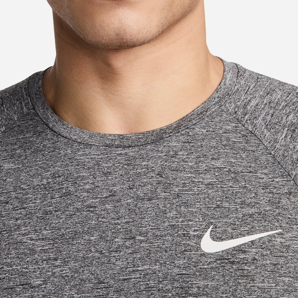 Áo Bơi Chống Nắng Nam Nike Swim Hydroguard Essential Heather Short Sleeve - Xám - Supersports Vietnam