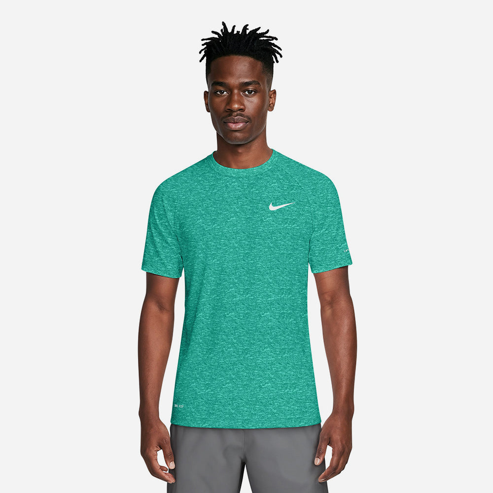 Áo Bơi Chống Nắng Nam Nike Swim Hydroguard Essential Heather Short Sleeve - Xanh Lá - Supersports Vietnam