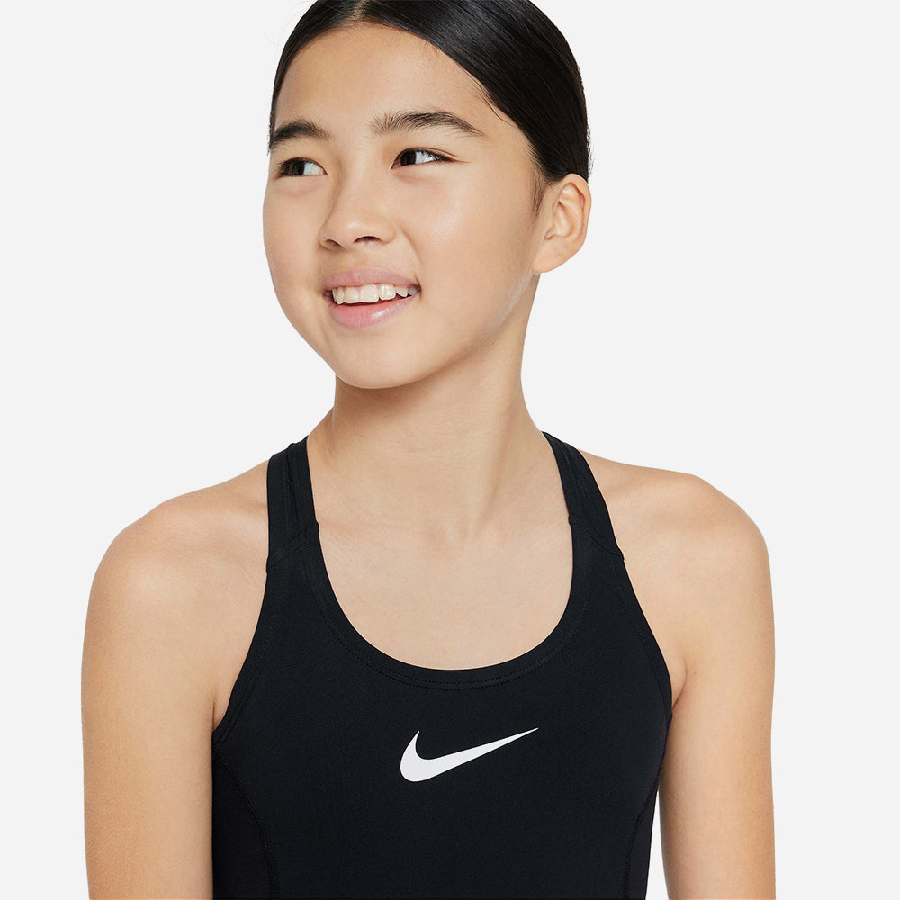 Đồ Bơi Thể Thao Một Mảnh Bé Gái Nike Swim Racerback Legsuit - Đen - Supersports Vietnam