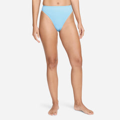 Women's Nike Swim Elevated Essential High Waist Bottom Swim Shorts - Blue