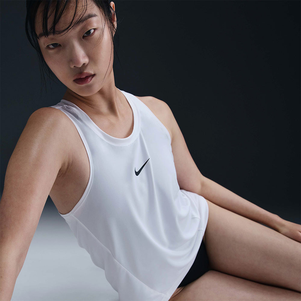 Áo Bơi Thể Thao Nữ Nike Swim Essential - Trắng - Supersports Vietnam