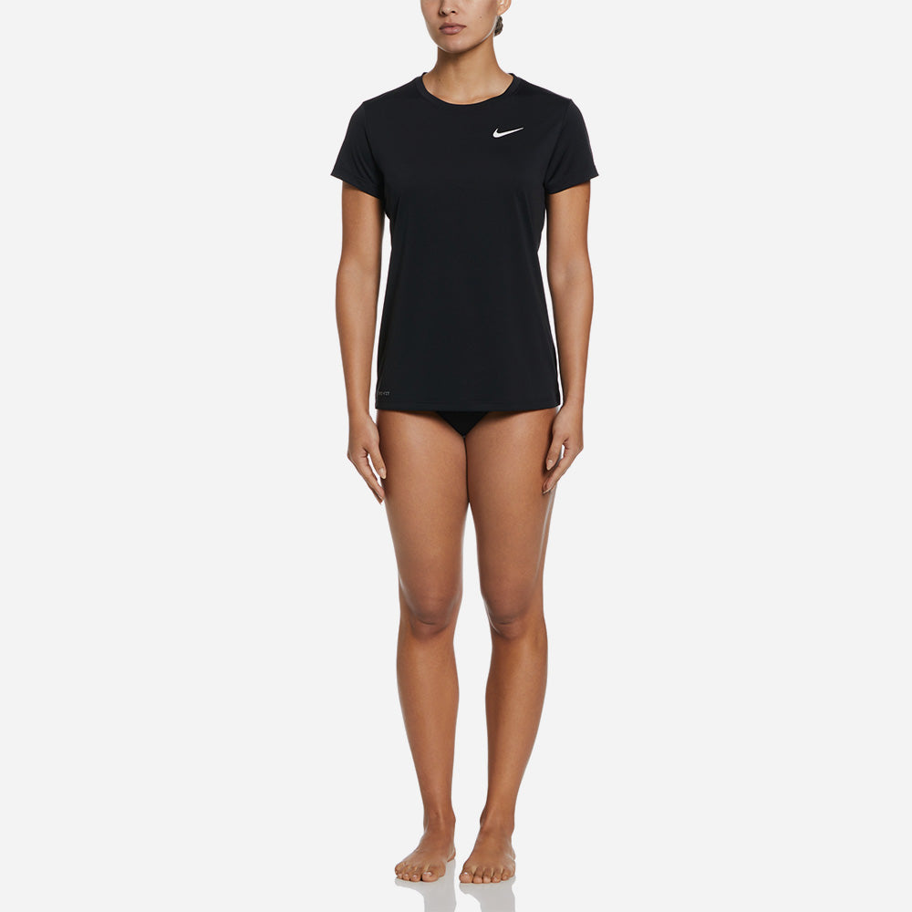 Áo Bơi Nữ Nike Swim Sleeve Hydroguard - Đen - Supersports Vietnam