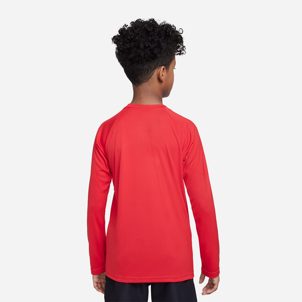 Áo Bơi Thể Thao Bé Trai Nike Swim Long Sleeve Hydroguard - Đỏ - Supersports Vietnam