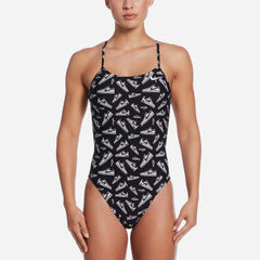 Đồ Bơi Thể Thao Một Mảnh Nữ Nike Swim Cutout - Đen - Supersports Vietnam