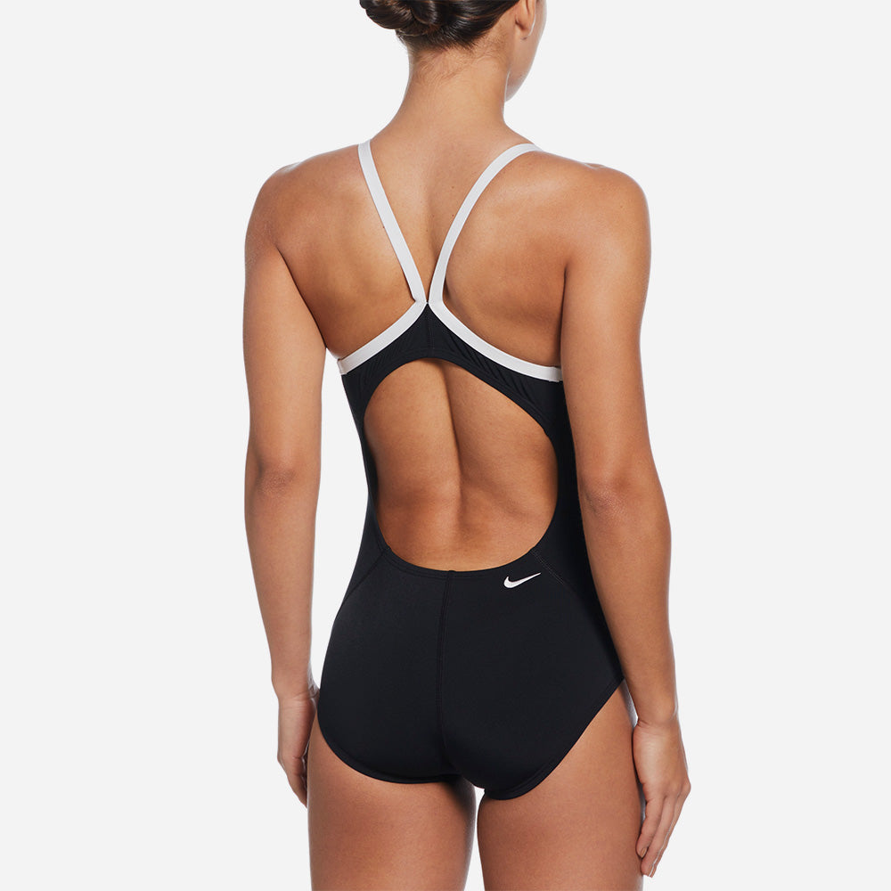 Đồ Bơi Thể Thao Một Mảnh Nữ Nike Swim Racerback Low Leg - Đen - Supersports Vietnam
