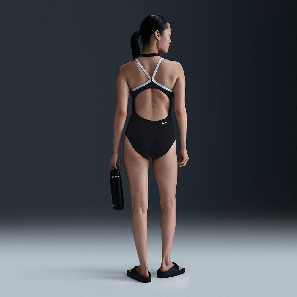 Đồ Bơi Thể Thao Một Mảnh Nữ Nike Swim Racerback Low Leg - Đen - Supersports Vietnam