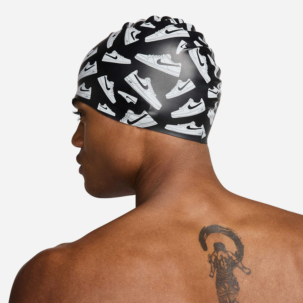 Nón Bơi Người Lớn Nike Swim Multi Graphic - Đen - Supersports Vietnam