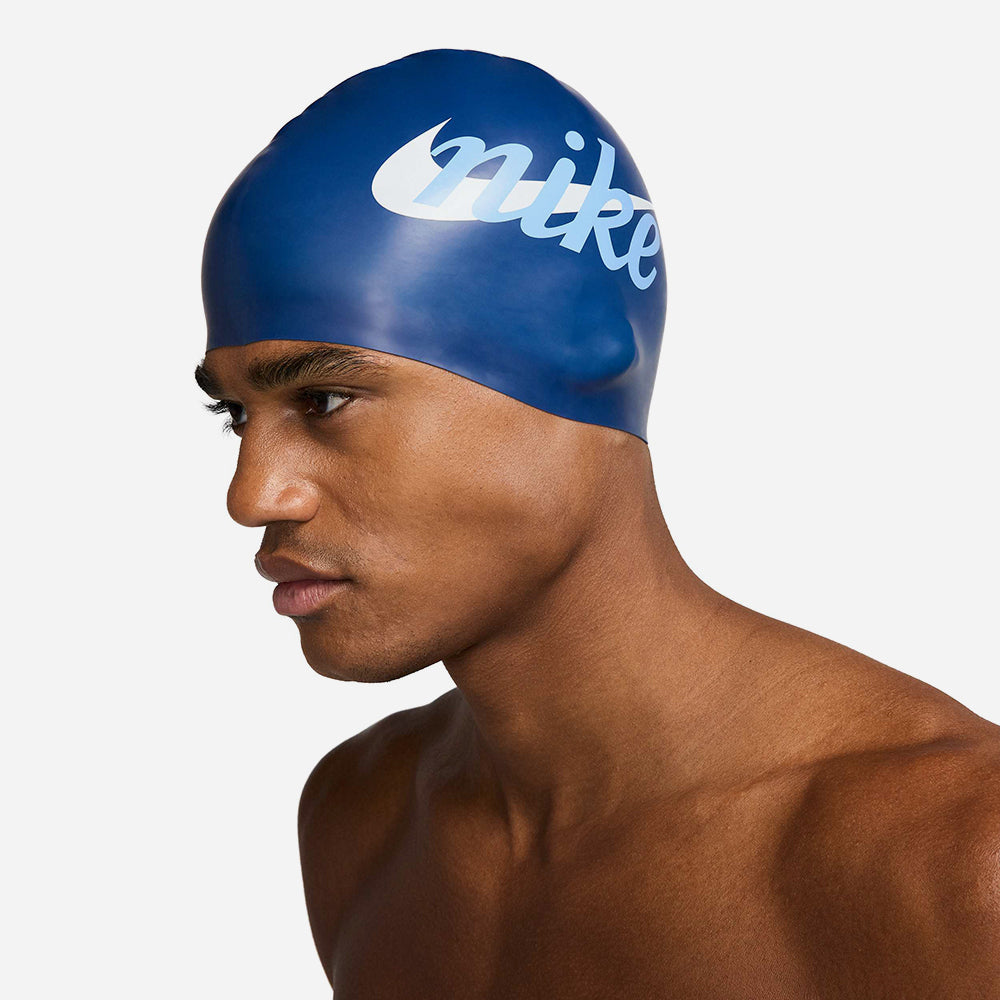 Nón Bơi Người Lớn Nike Swim Multi Graphic - Xanh Dương - Supersports Vietnam