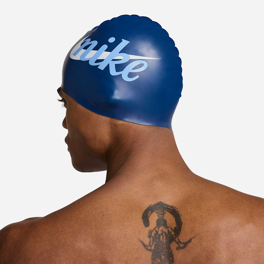Nón Bơi Người Lớn Nike Swim Multi Graphic - Xanh Dương - Supersports Vietnam