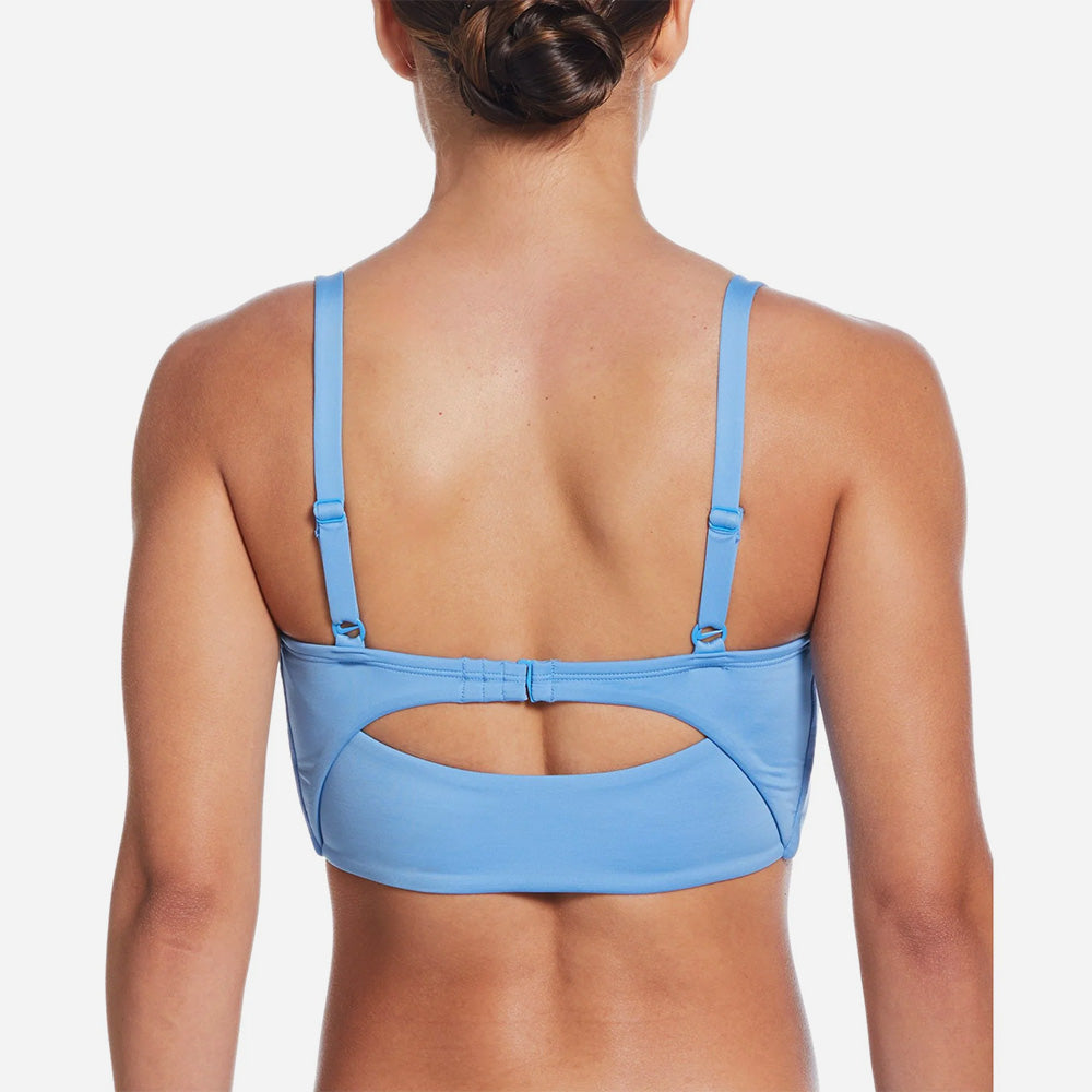 Áo Bơi Thể Thao Nữ Nike Swim Essential - Xanh Dương - Supersports Vietnam