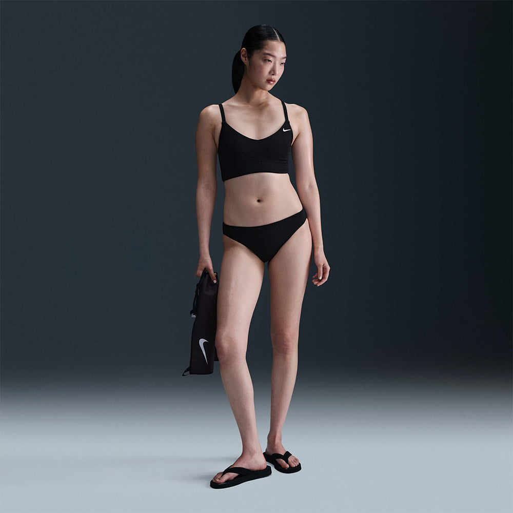 Áo Bơi Thể Thao Nữ Nike Swim Water Texture - Đen - Supersports Vietnam