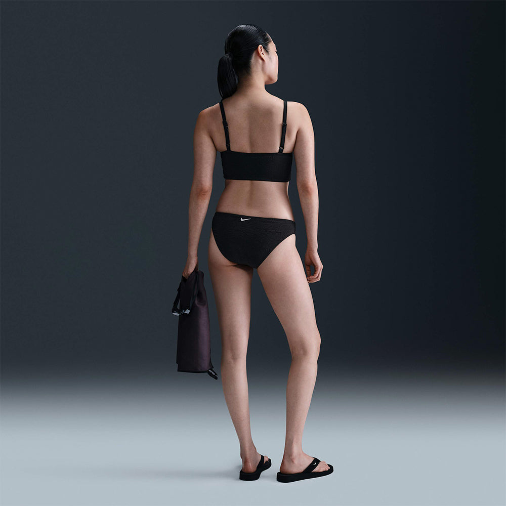 Áo Bơi Thể Thao Nữ Nike Swim Water Texture - Đen - Supersports Vietnam