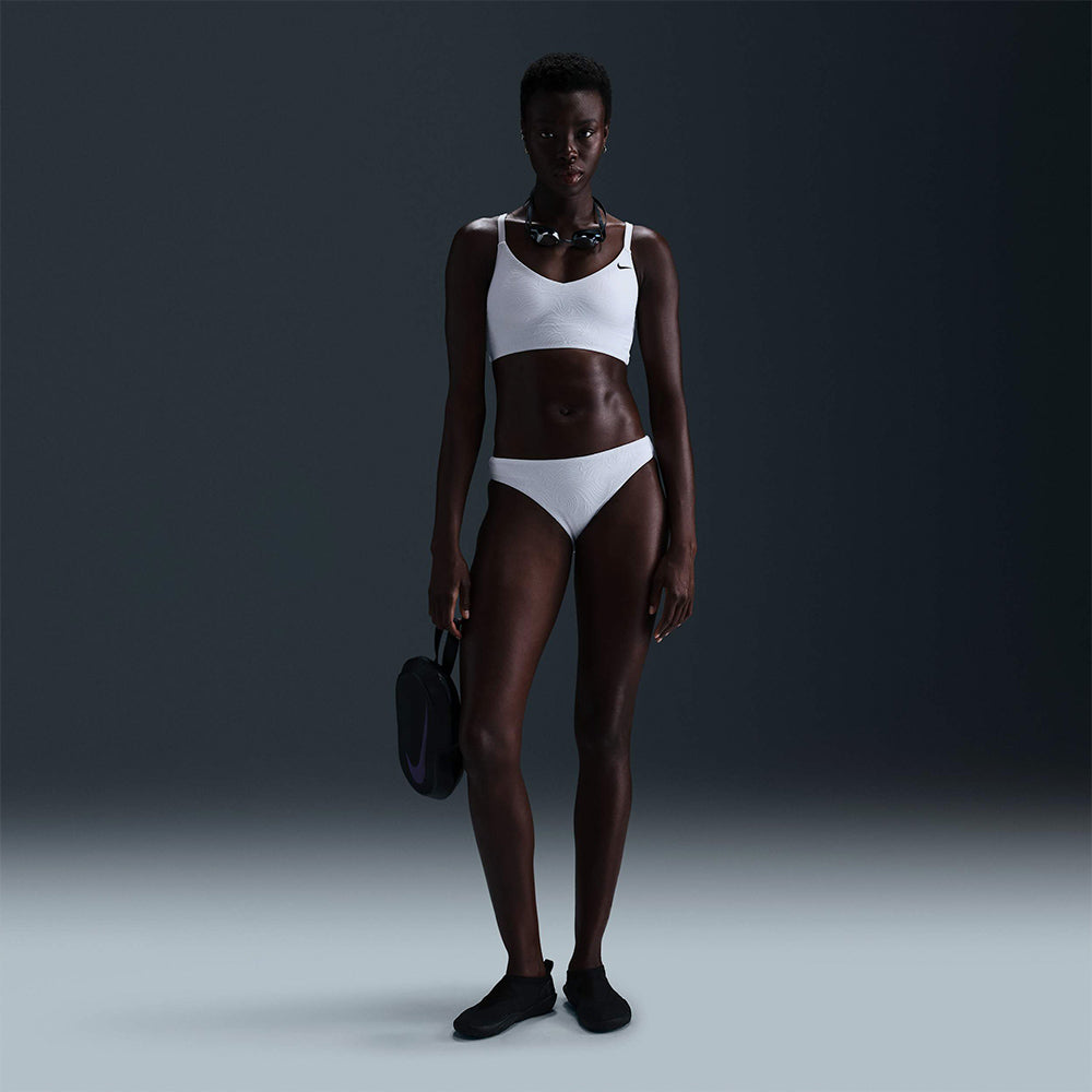 Áo Bơi Thể Thao Nữ Nike Swim Water Texture - Trắng - Supersports Vietnam