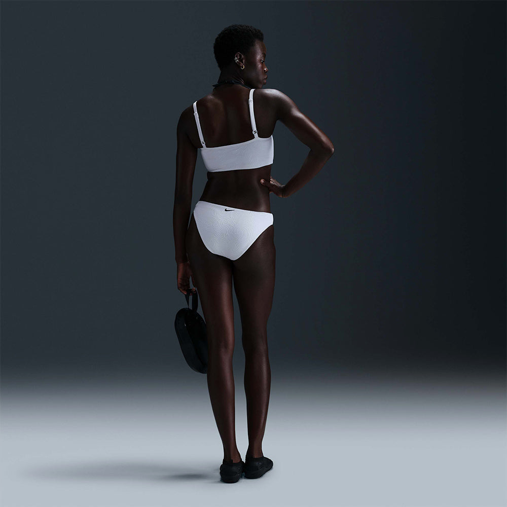 Áo Bơi Thể Thao Nữ Nike Swim Water Texture - Trắng - Supersports Vietnam