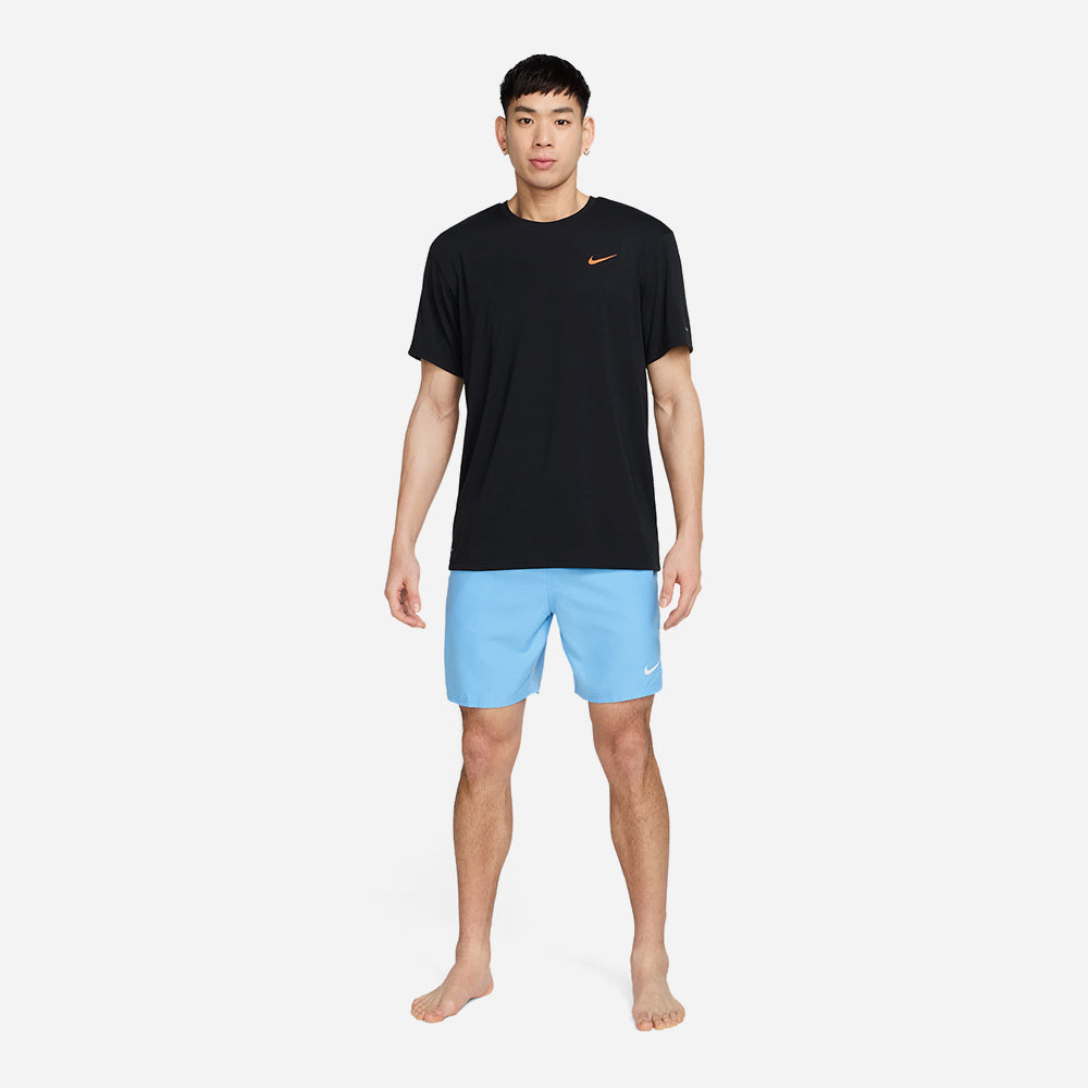 Áo Bơi Thể Thao Nam Nike Swim Short Sleeve Hydroguard - Đen - Supersports Vietnam