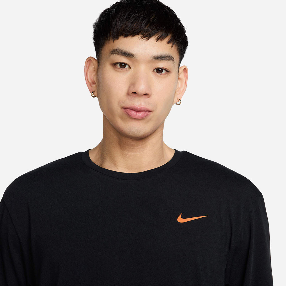 Áo Bơi Thể Thao Nam Nike Swim Short Sleeve Hydroguard - Đen - Supersports Vietnam