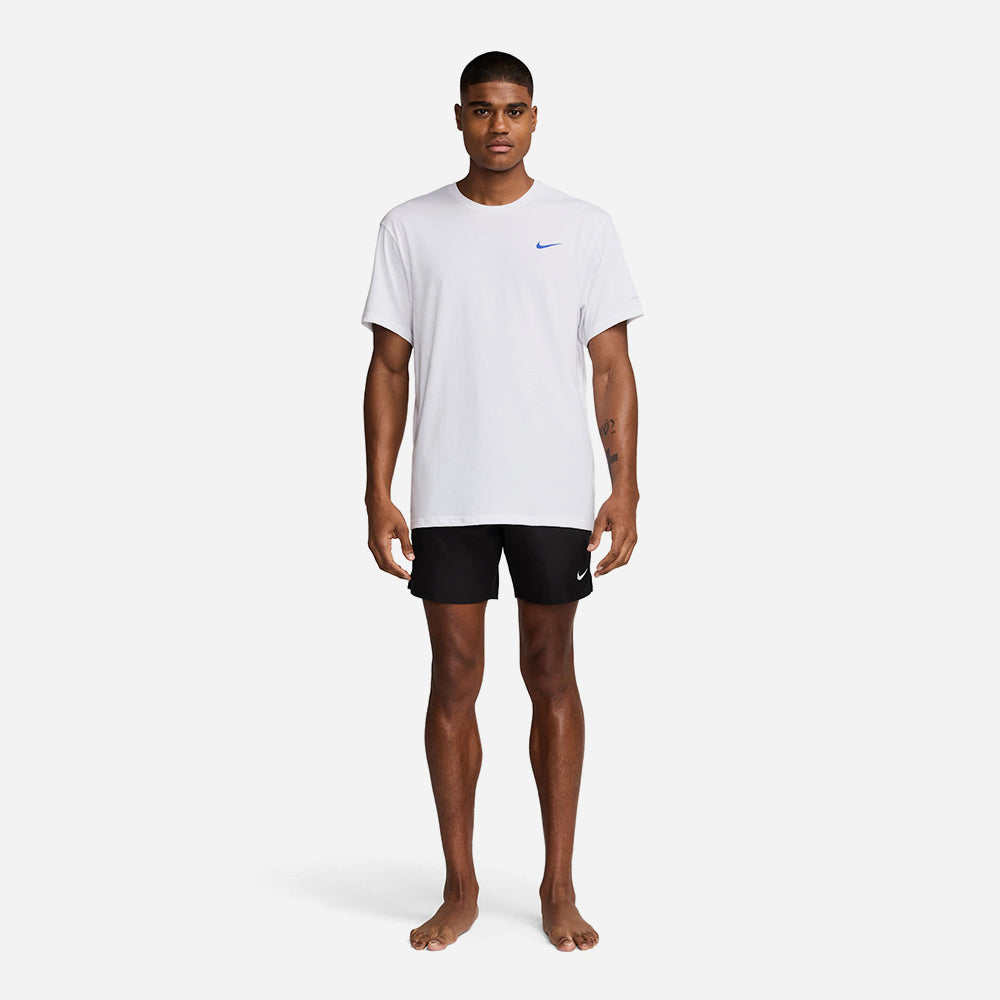 Áo Bơi Thể Thao Nam Nike Swim Short Sleeve Hydroguard - Trắng - Supersports Vietnam