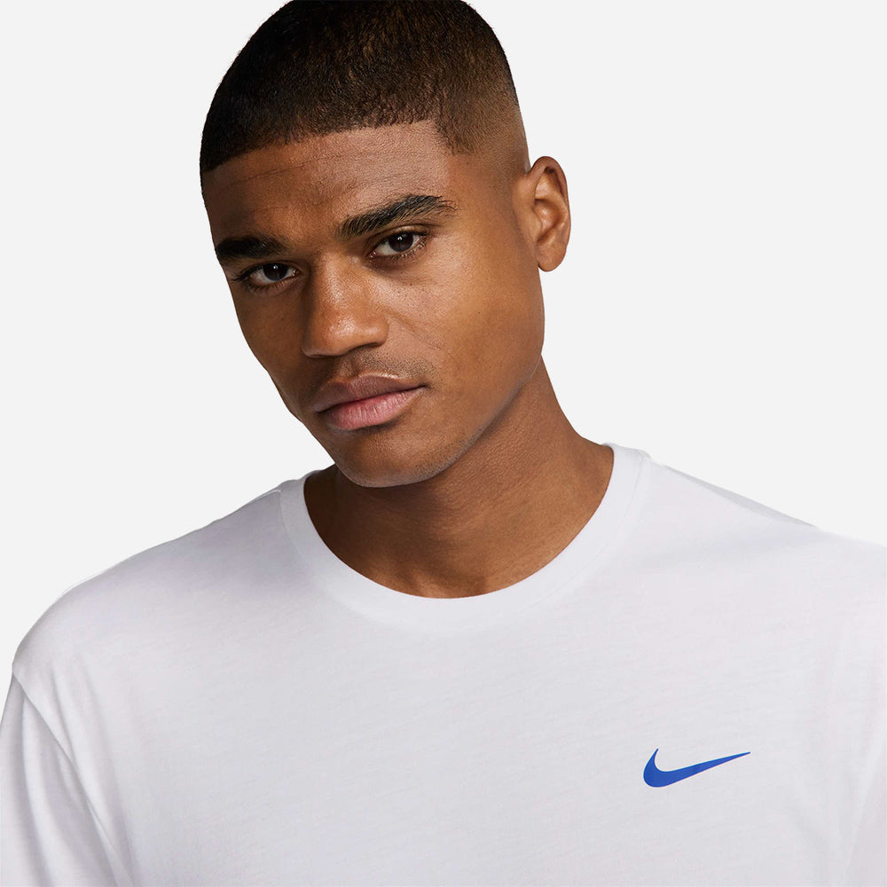Áo Bơi Thể Thao Nam Nike Swim Short Sleeve Hydroguard - Trắng - Supersports Vietnam