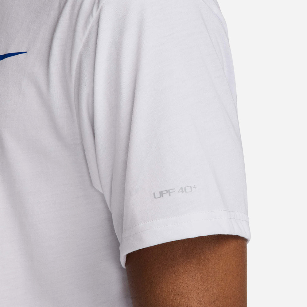 Áo Bơi Thể Thao Nam Nike Swim Short Sleeve Hydroguard - Trắng - Supersports Vietnam