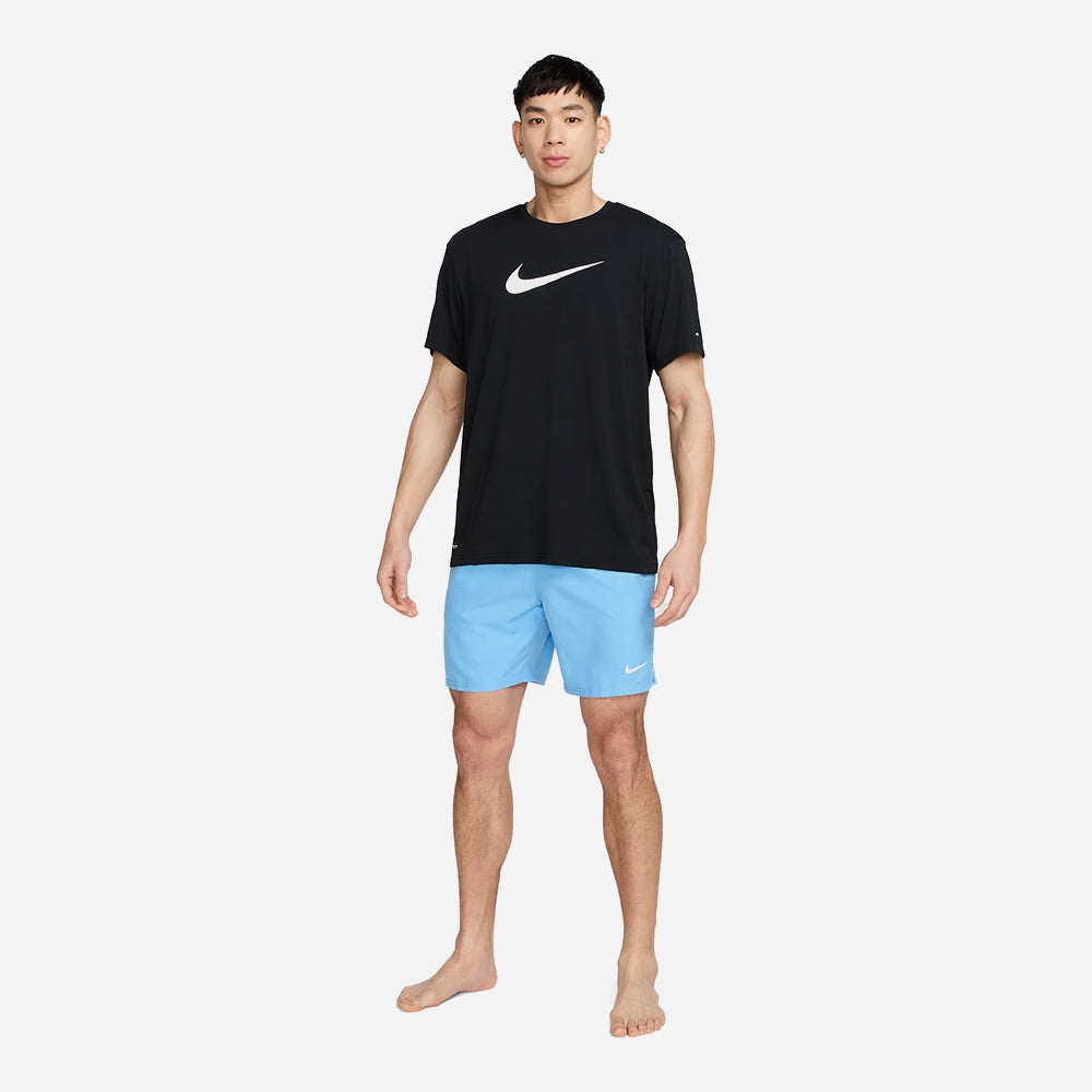Áo Bơi Thể Thao Nam Nike Swim Short Sleeve Hydroguard - Đen - Supersports Vietnam