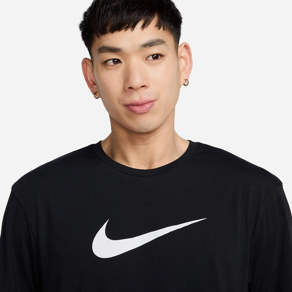 Áo Bơi Thể Thao Nam Nike Swim Short Sleeve Hydroguard - Đen - Supersports Vietnam