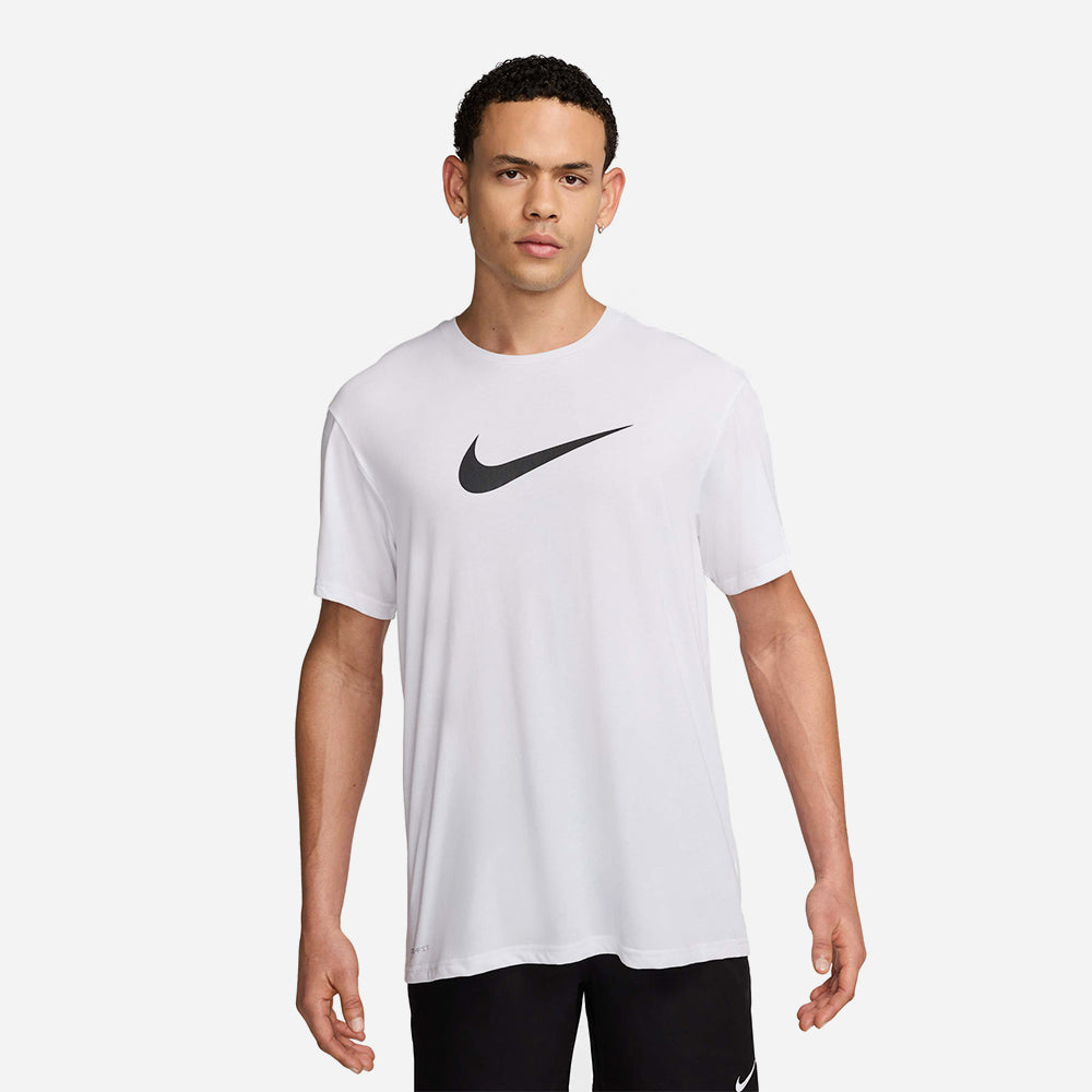 Áo Bơi Thể Thao Nam Nike Swim Short Sleeve Hydroguard - Trắng - Supersports Vietnam