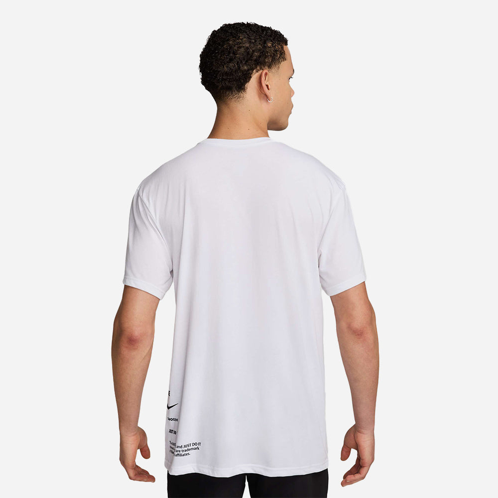 Áo Bơi Thể Thao Nam Nike Swim Short Sleeve Hydroguard - Trắng - Supersports Vietnam